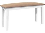 Syfax™ Panca 90 Cm Bianco In Legno Massello Di Hevea