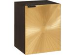 Syfax™ Mobile Da Bagno Con Lo Scaffale Nero E Oro 38 X 33 X 48 Cm
