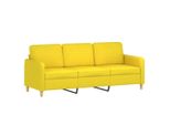 Syfax™ Divano A 3 Posti Giallo Chiaro 180 Cm In Tessuto
