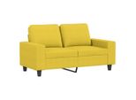 Syfax™ Divano A 2 Posti Giallo Chiaro 120 Cm In Tessuto
