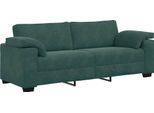 Syfax™ Divano A 3 Posti Verde Scuro 220X77X82 Cm In Velluto