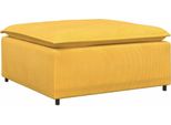 Syfax™ Modulo Poggiapiedi Divano Modulare Giallo Chiaro 100X100X48 Cm