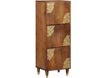 Syfax™ Credenza Marrone 40 X 33 X 110 Cm Legno Di Mango Massello
