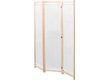 Syfax™ Paravento A 3 Pannelli Crema 120X170X4 Cm In Tessuto