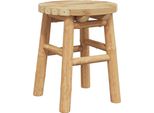 Syfax™ Pouf Bambù Naturale 30 X 30 X 36 Cm Bambù