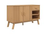 Syfax™ Credenza Olden Marrone 114X43X73,5 Cm In Legno Massello Di Pino