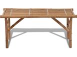 Syfax™ Panca Da Giardino Pieghevole 118 Cm In Bambù