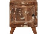 Syfax™ Comodino 40X32X46 Cm In Legno Massello Di Recupero