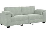 Syfax™ Divano A 3 Posti Grigio Chiaro 220X77X82 Cm In Velluto
