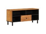 Syfax™ Mobile Porta Tv 100X33X46 Cm In Legno Massello Di Acacia