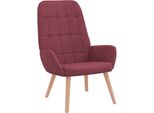 Syfax™ Sedia Relax Rosso Vino In Tessuto