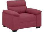 Syfax™ Poltrona Rosso Vino 100X81X84 Cm In Tessuto