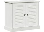 Syfax™ Armadio Sottolavello Con Porta Vigo Bianco E Bianco Antico