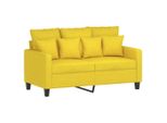 Syfax™ Divano A 2 Posti Giallo Chiaro 120 Cm In Tessuto