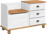 Syfax™ Panchina Con Contenitore Askim Bianco 100 X 39 X 62 Cm