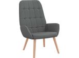 Syfax™ Sedia Relax Grigio Scuro In Tessuto