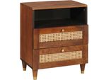 Syfax™ Comodini Con Cassetto 50 X 33 X 62 Cm Legno Di Mango Massello