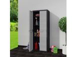 Syfax™ Armadietto Da Giardino A 3 Ripiani Nero E Grigio