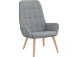 Syfax™ Sedia Relax Grigio Chiaro In Tessuto