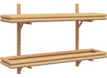 Syfax™ Scaffale Da Parete Marrone 100 X 26 X 60 Cm Bambù