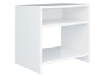 Syfax™ Comodino Bianco 40X30X40 Cm Legno Ingegnerizzato