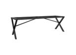 Syfax™ Telaio Gambe A X Per Tavolino Da Salotto 140X30X43Cm In Acciaio