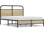 Syfax™ Giroletto Senza Materasso Rovere Sonoma 120X190Cm In Truciolato