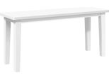 Syfax™ Panca 90 Cm Bianco In Legno Massello Di Hevea
