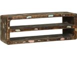 Syfax™ Mobile Tv 100 X 32 X 36 Cm Legno Massello Di Recupero
