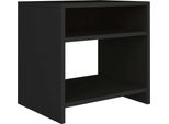 Syfax™ Comodino Nero 40X30X40 Cm In Legno Multistrato