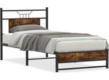 Syfax™ Giroletto Senza Materasso Rovere Fumo 90X200 Cm In Truciolato