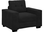 Syfax™ Divano Sedia Nero 100X78X80 Cm Velluto