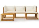 Syfax™ Set Divani Giardino 5 Pz Con Cuscini Legno Massello Di Acacia