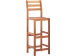 Syfax™ Sedie Da Bar 2 Pz In Legno Massello Di Acacia