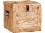 Syfax™ Scatola Di Stoccaggio Con Porta Marrone Legno Di Mango Massello
