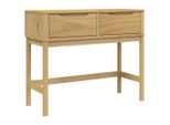 Syfax™ Tavolo Consolle Floro 89,5X36,5X73 Cm Marrone Cera Legno Pino