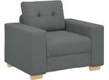 Syfax™ Poltrona Grigio Scuro 100X78X80 Cm In Tessuto