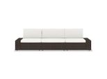Syfax™ Divano Modulare A 3 Posti In Polyrattan Marrone