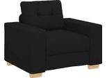 Syfax™ Divano Sedia Nero 100X78X80 Cm In Tessuto