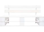 Syfax™ Panca Da Giardino Su Pallet In Legno Bianco