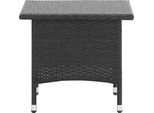 Syfax™ Tavolino Da Tè Nero 50X50X47 Cm In Polyrattan