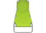 Syfax™ Lettino Pieghevole In Acciaio Verniciato A Polvere Verde Mela