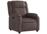 Syfax™ Poltrona Reclinabile Marrone In Pelle Finta