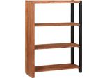 Syfax™ Libreria Marrone 80 X 30 X 110 Cm Legno Di Acacia Massello