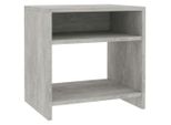 Syfax™ Comodino Grigio Cemento 40X30X40 Cm In Legno Multistrato