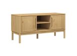 Syfax™ Mobile Tv Floro Marrone Cera 114X43X55 Cm In Legno Di Pino