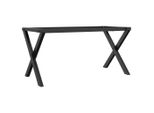 Syfax™ Telaio Gambe A X Per Tavolino Da Salotto 90X30X43 Cm In Acciaio