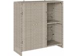 Syfax™ Armadio Con Lo Scaffale Grigio Chiaro 100 X 36 X 102 Cm Rattan