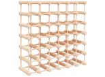 Syfax™ Portabottiglie Vino 42 Bottiglie 68,5X23X68,5 Cm Massello Pino