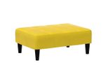 Syfax™ Poggiapiedi Giallo 77X55X31 Cm In Velluto